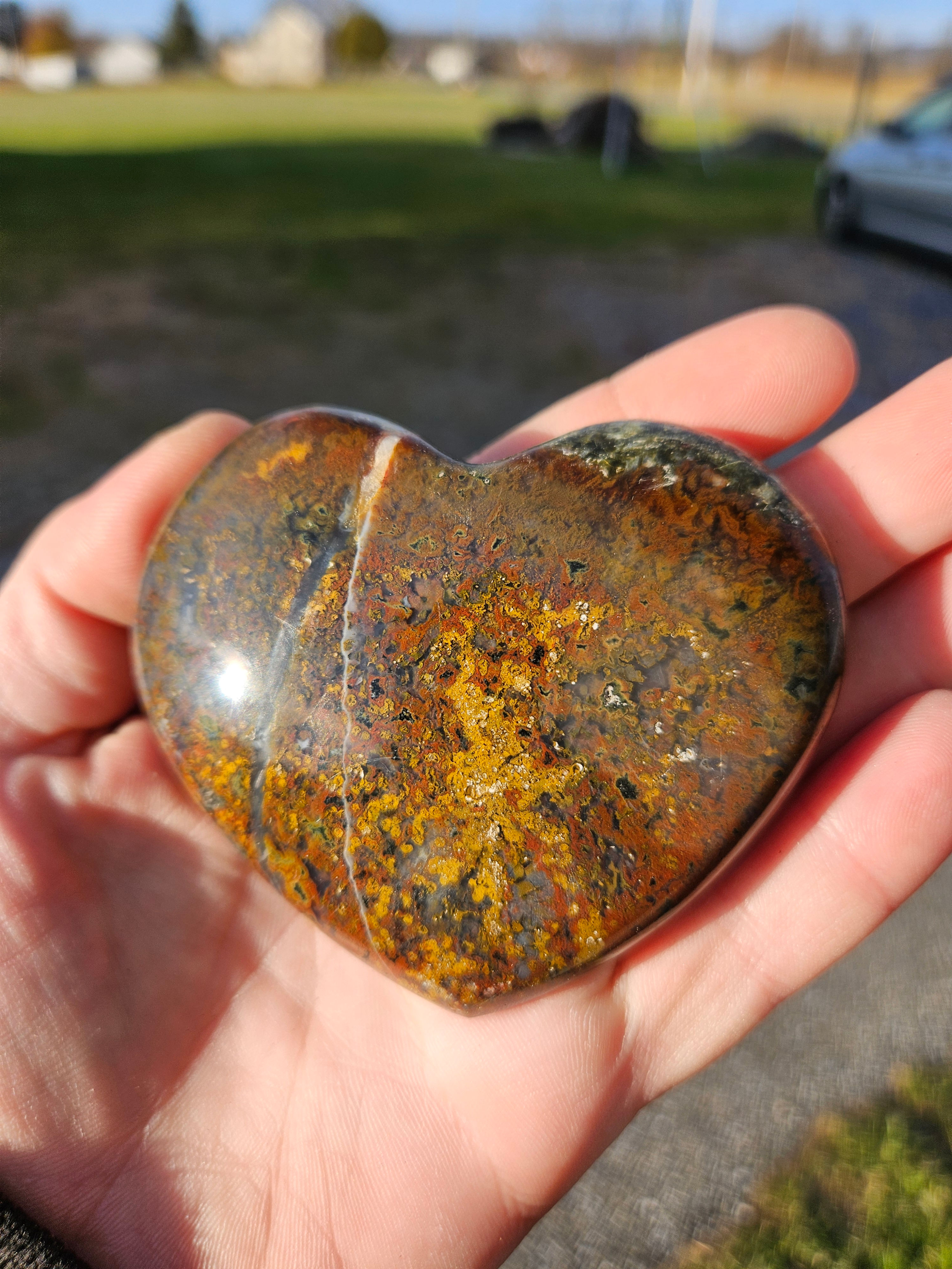 Ocean Jasper Heart 