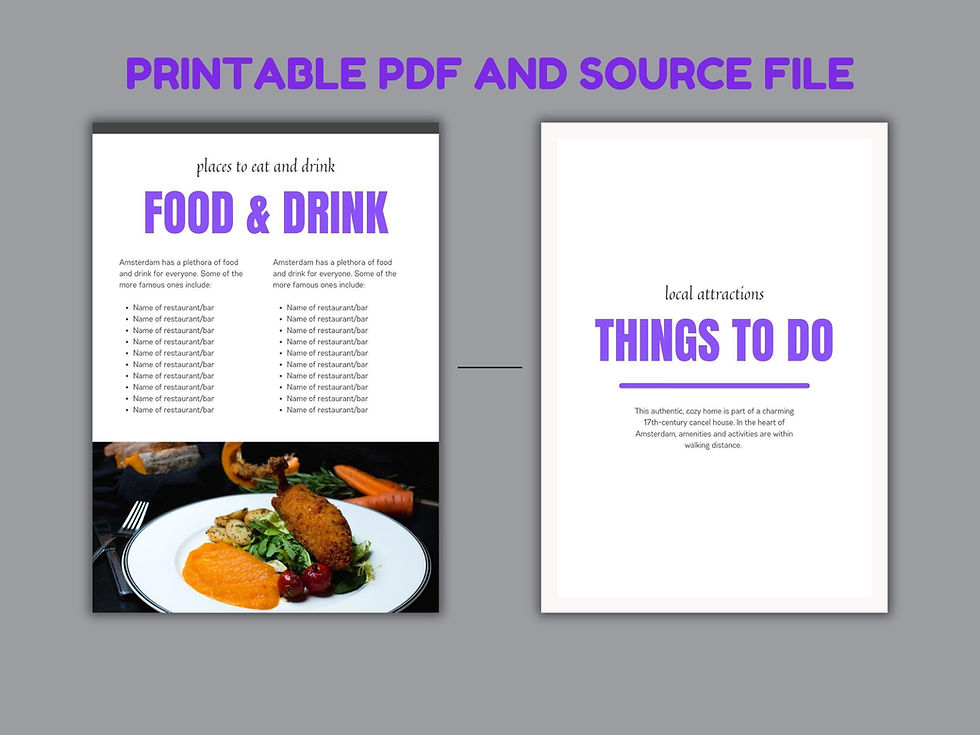 Thumbnail: Airbnb Welcome Guide Template | Vacation Rental Info Book | Host Printable PDF
