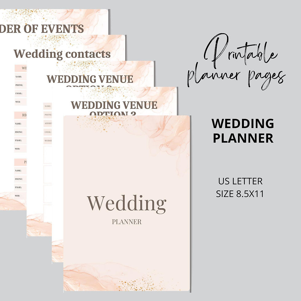 Thumbnail: The Ultimate Wedding Day Binder Template Edit in Canva Wedding Itinerary  Ins...