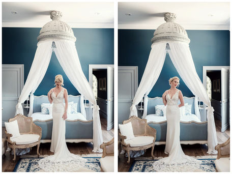 photographe de mariage pendant la préparation de la mariée