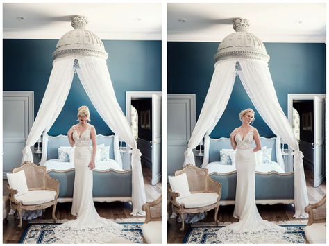 photographe de mariage pendant la préparation de la mariée