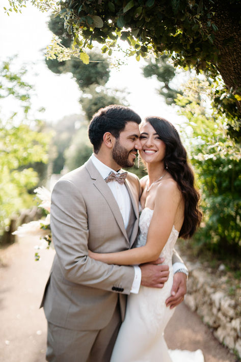 le mariage de stephanie et christophe à eze sur mer au domaine du mont leuze