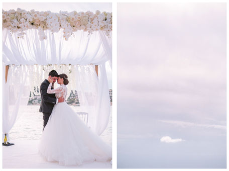 houppa à nice, des mariés sous la houppa