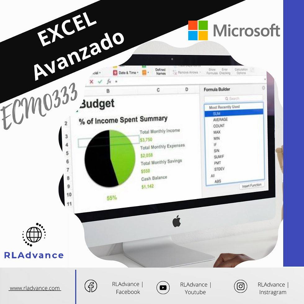 Doble Certificacion Microsoft Office Excel Expert 2019 y ECM0333
