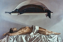 "Entombment: Fitful Sleep", 40" x 60", oil on linen, 1988