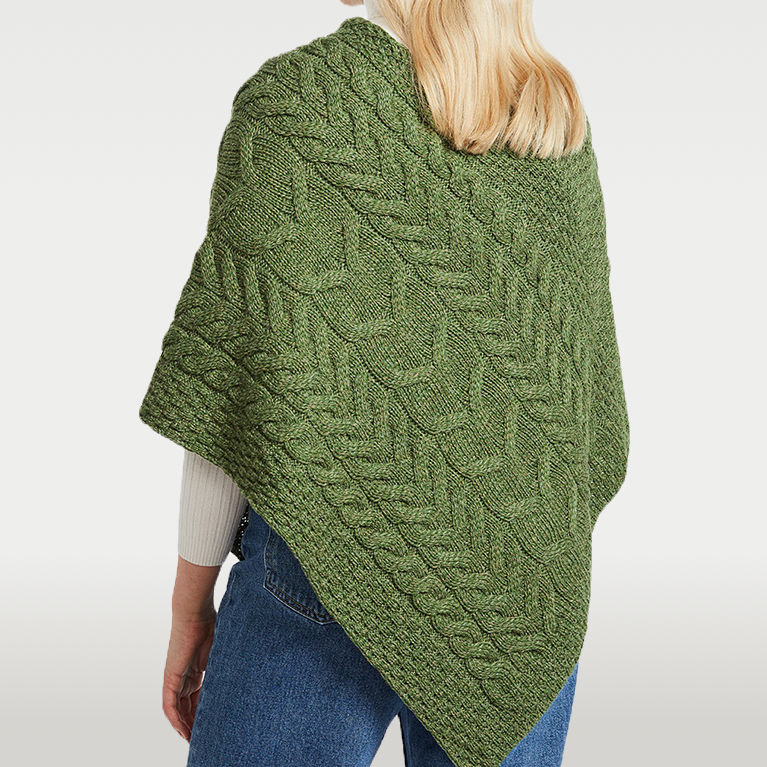 Thumbnail: Rope Stitch Poncho - MEADOW