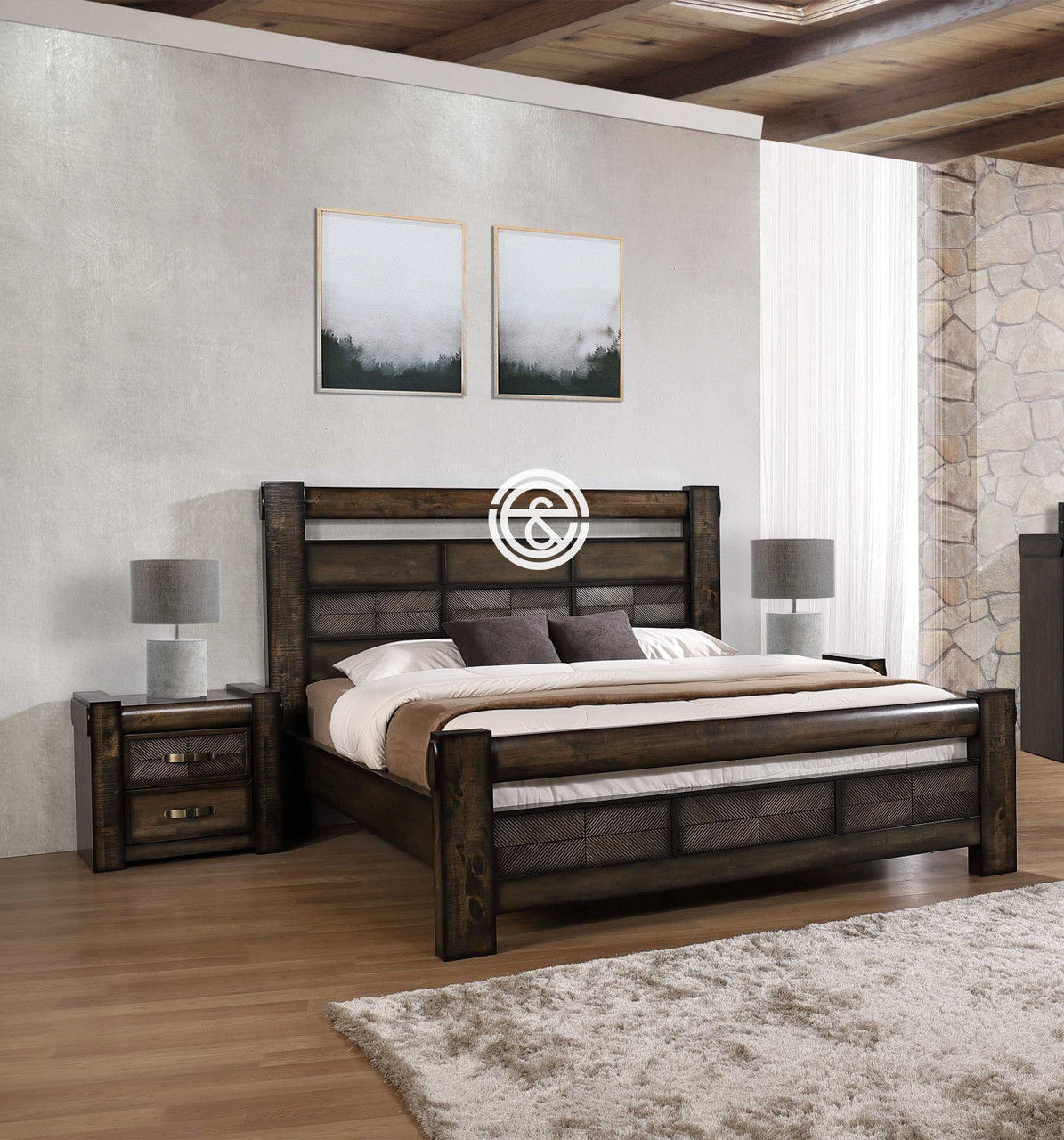 Thomson Bed - King Size (in LTP Brown)