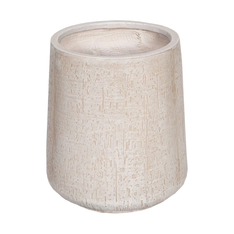 Fibre clay pot Round small, (27.5×27.5×31)cm