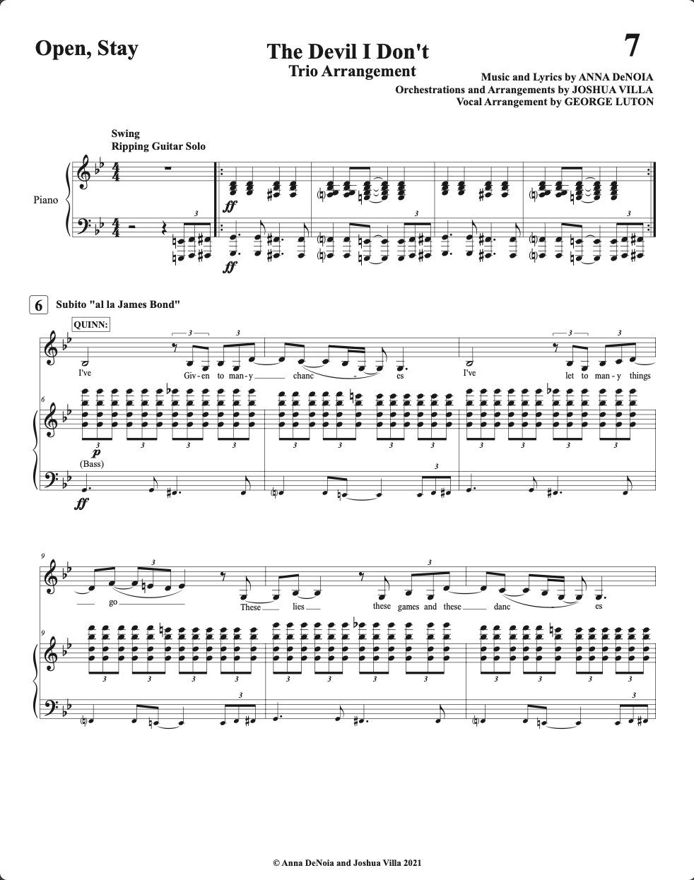 TRIO— The Devil I Don't (3 Parts)