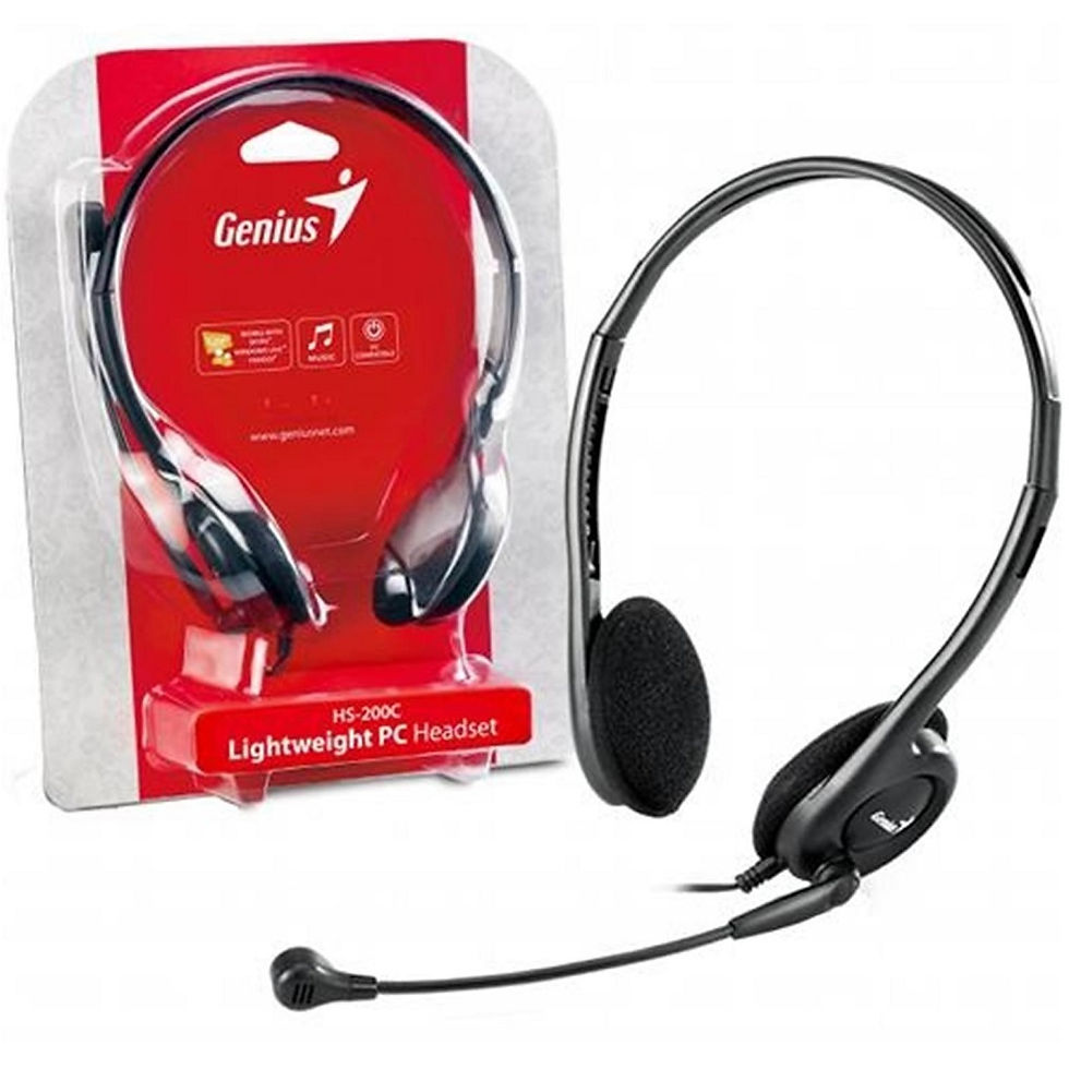 Genius HS-200C Headset w Microphone