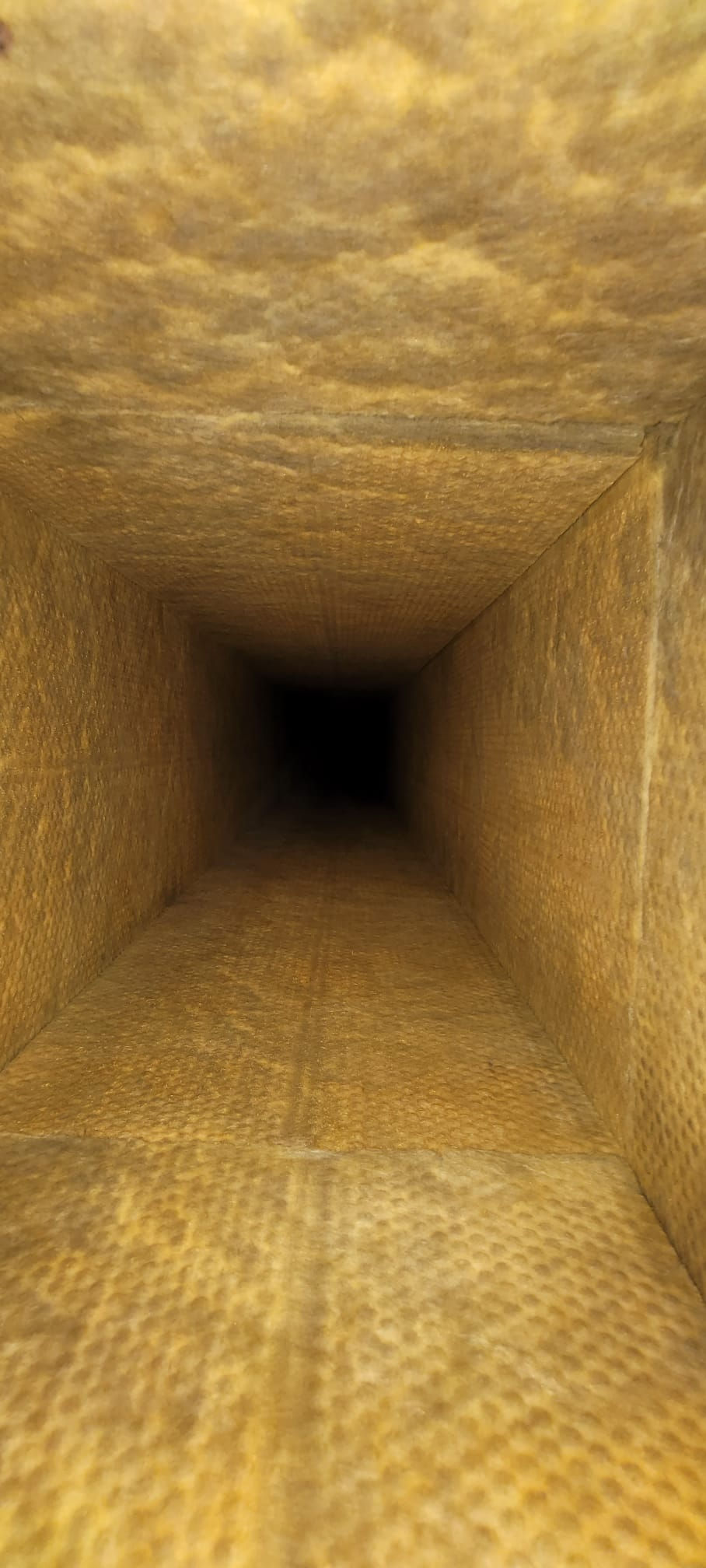 Completely clean air duct in New Rochelle after cleaning service.