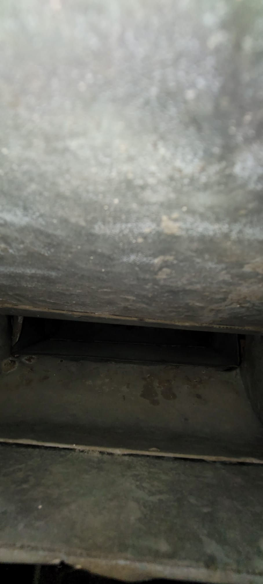 Cleared air duct in White Plains after cleaning service. HVAC