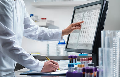 Scientist on Computer