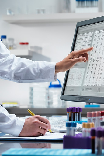 Lab analysis on computer