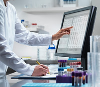 Scientist on Computer