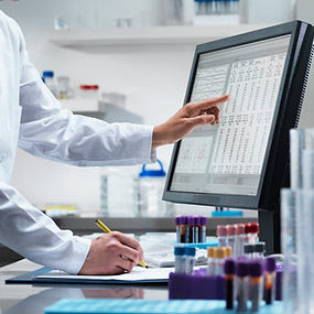 Scientist on Computer