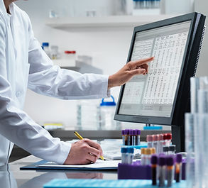 Lab analysis on computer