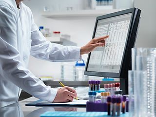 Scientist on Computer