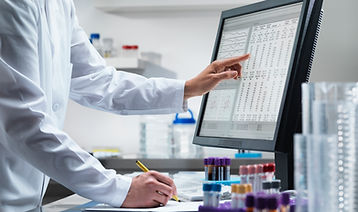 Lab analysis on computer