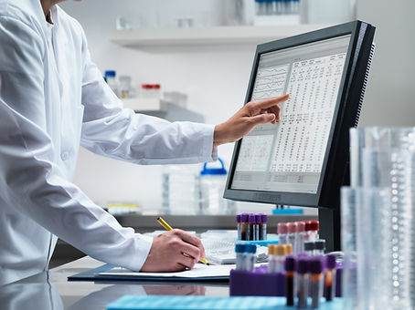 Lab analysis on computer
