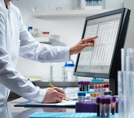 Scientist on Computer