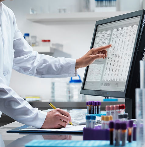 Lab analysis on computer