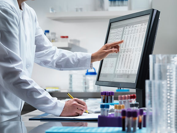 Scientist on Computer