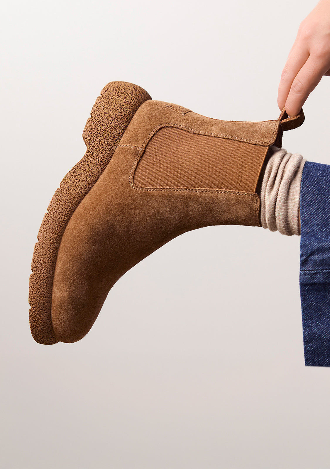 Stivaletto chelsea camoscio