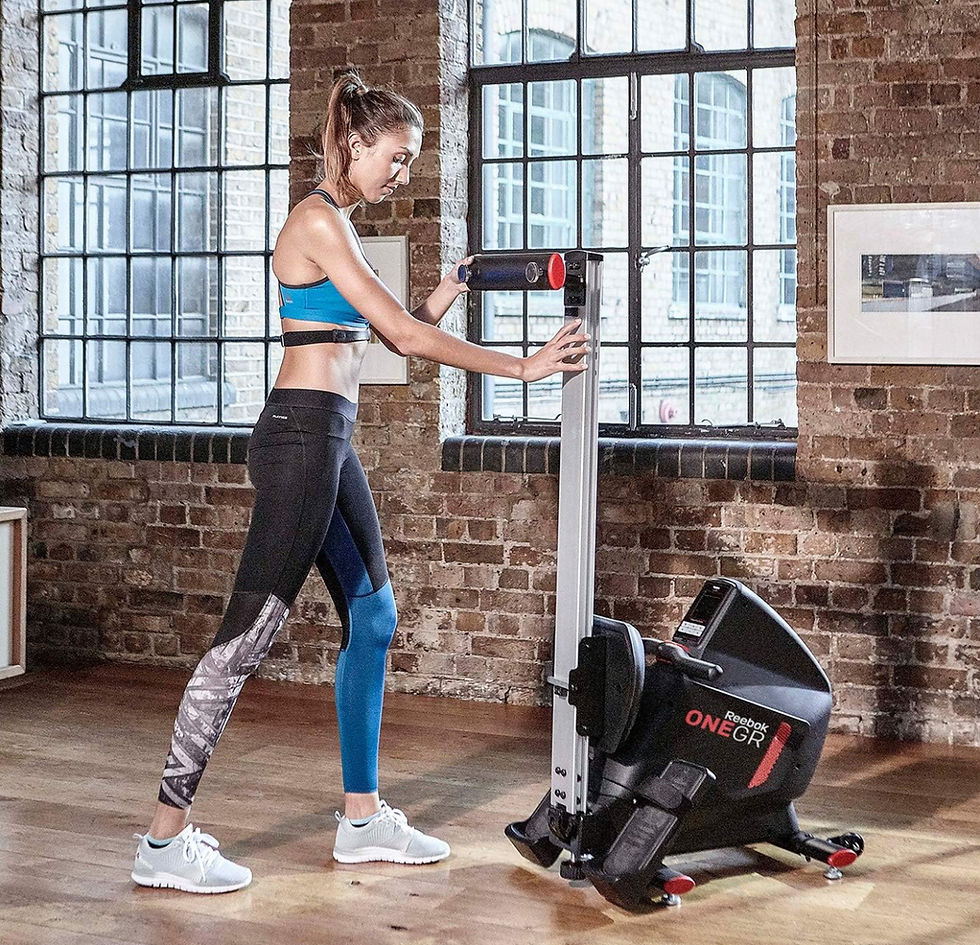 Thumbnail: Reebok RVON-11650 Fitness GR One Series Electronic Rower Machine, Black