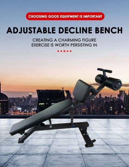 Thumbnail: MAXSTRENGTH Multifunction Commercial Grade Sit up Bench ab Bench, Adjustable Dec