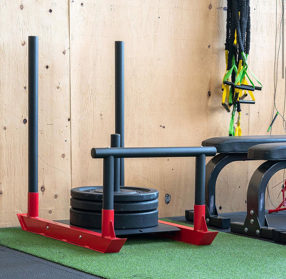 Thumbnail: Weighted Power Sled for Speed and Strength Training - Weight Sled, Push and Pull