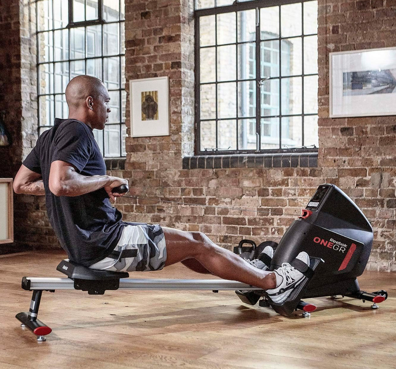 Reebok RVON-11650 Fitness GR One Series Electronic Rower Machine, Black