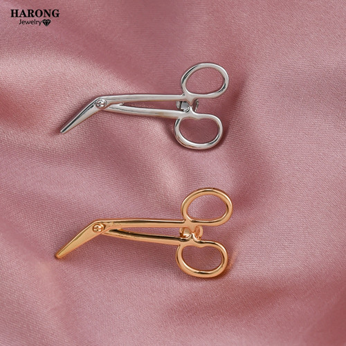 Harong Medical Scissors Brooch Surgical Operating Forensic Anatomy Pins ...