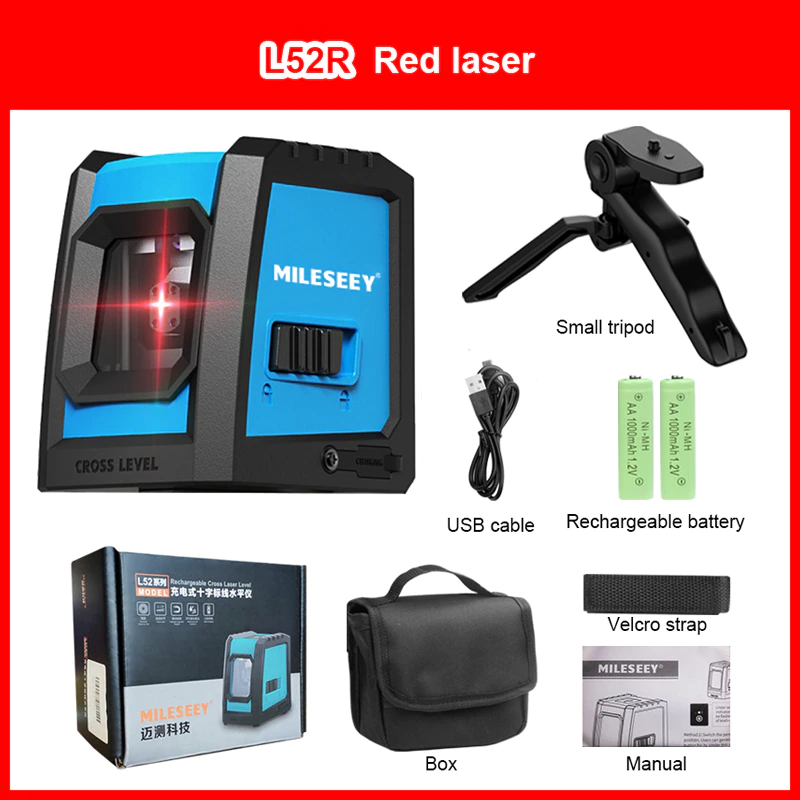 Miniatura: Mileseey Green Laser Level  nivel laser leveler professional carbon tripod for 