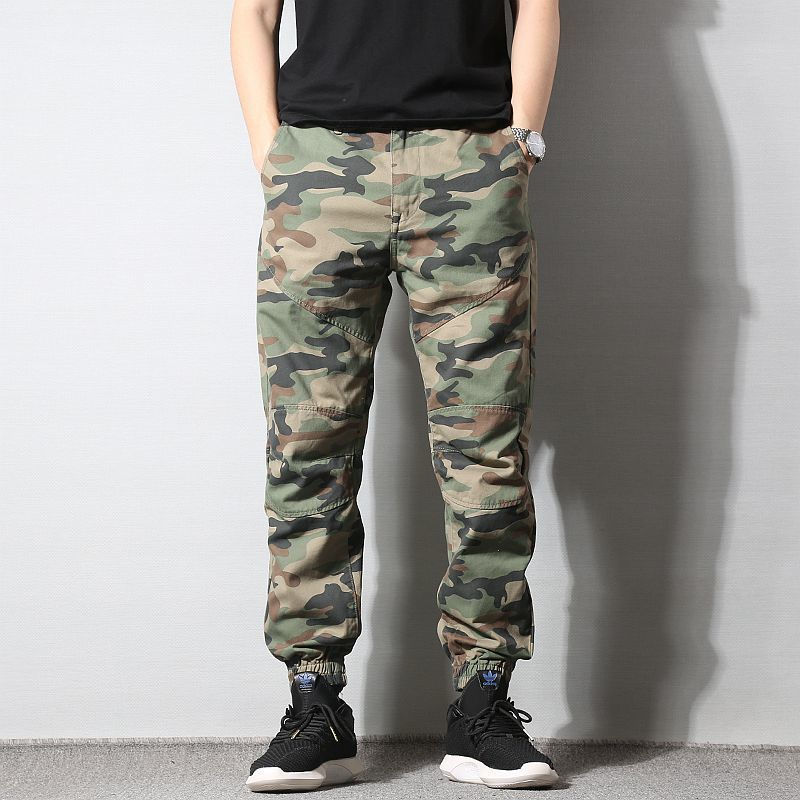 Miniatura: Autumn Brand Men Casual Wash Cotton Camouflage Cargo Jogger Pantalon Tactico 