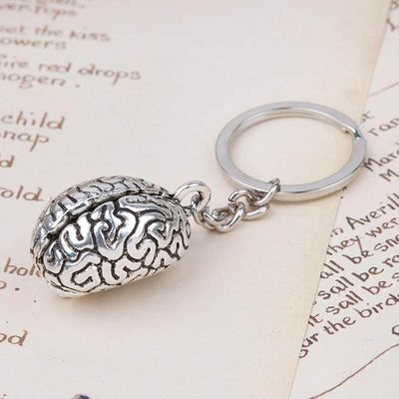 Miniatura: Zinc Alloy Personality Pendant Keychain For Brain Anatomy And Body Parts