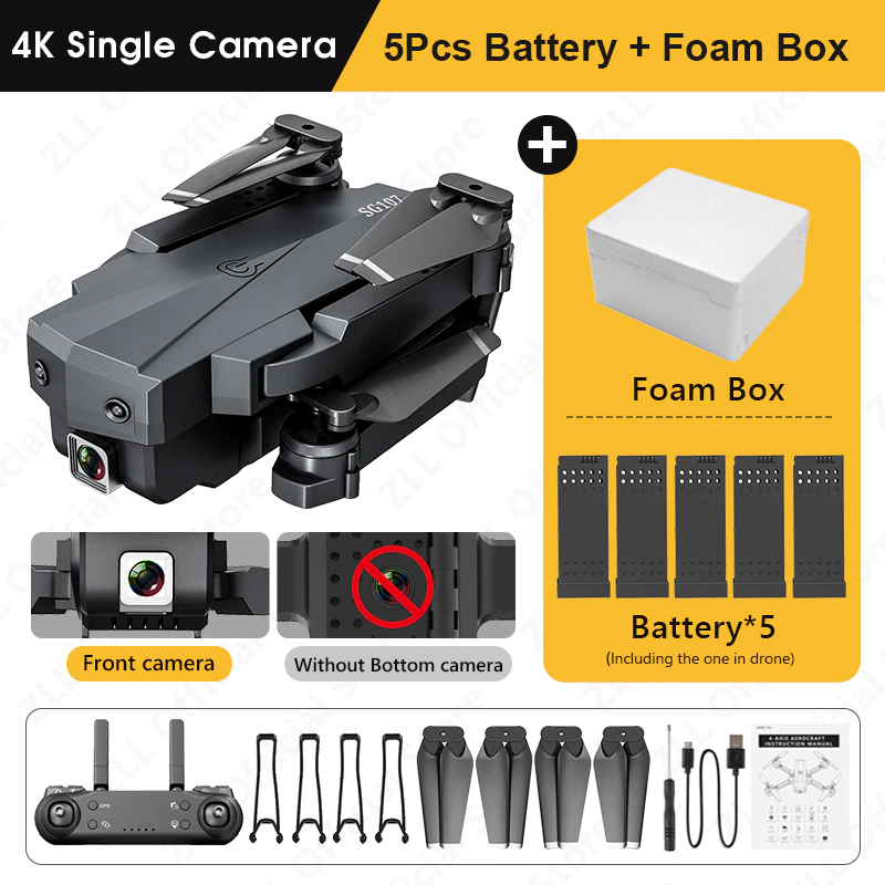 Miniatura: ZLL SG107 Mini Drone 4K WIFI FPV Single Camera Drone profesional Dual Camera 