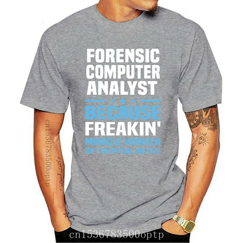 Miniatura: New Forensic Computer Analyst T-shirt For Men Dropshipping Summer 