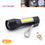 Miniatura: Mini Powerful 2 LED Flashlight COB Q5 USB Rechargeable Linterna Work Flash Light