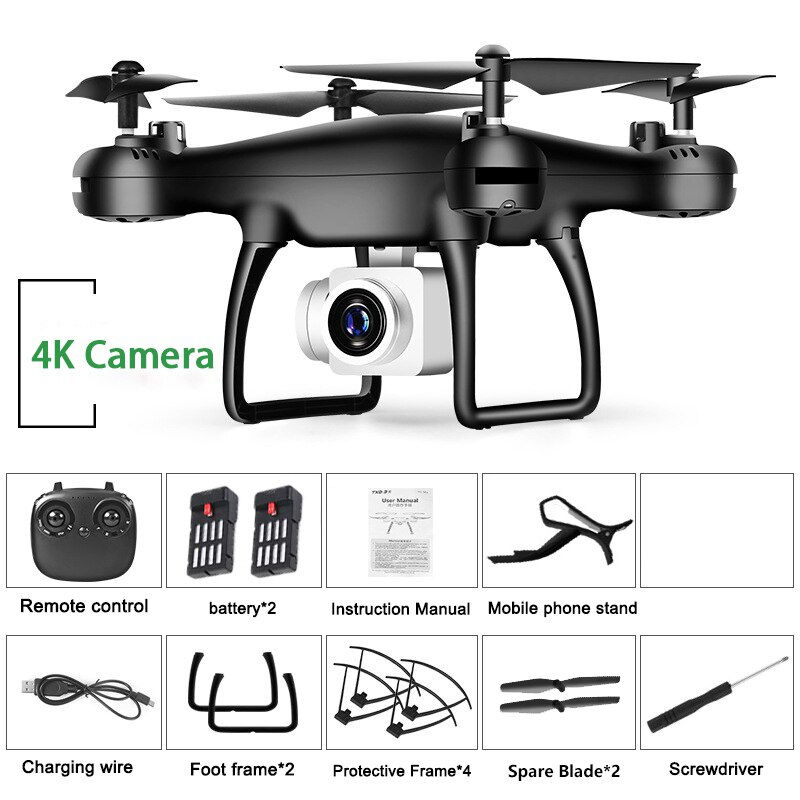 Miniatura: Drone 4k Profesional with Camera WIFI FPV RC Quadrocopter Drones Aerial 