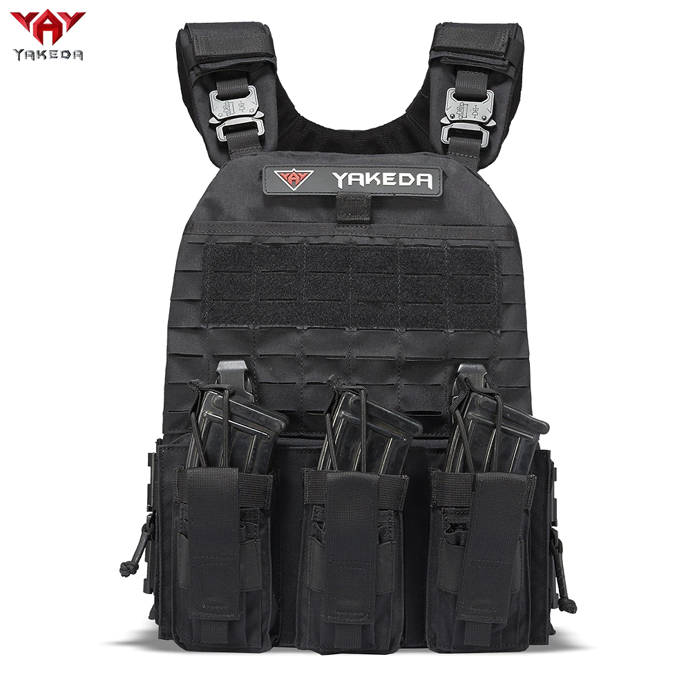 Miniatura: YAKEDA Chaleco Tactico Combat Vest Hunting Shooting Quick Release Laser Cut 