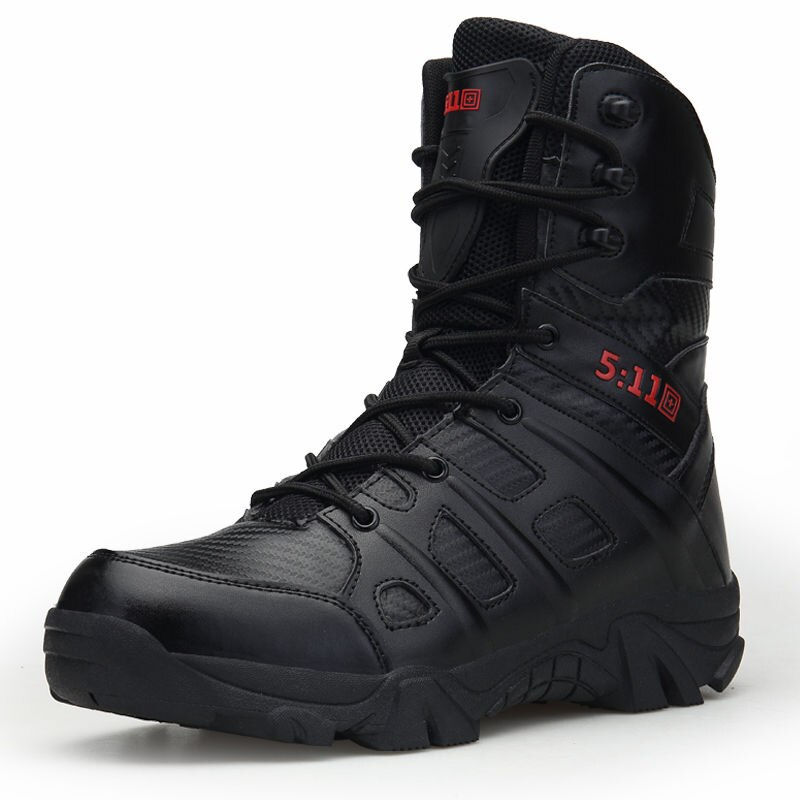 Miniatura: Boots Men Suede Tactico Military Boots Big Size High-Top Men's Casual Shoes D05