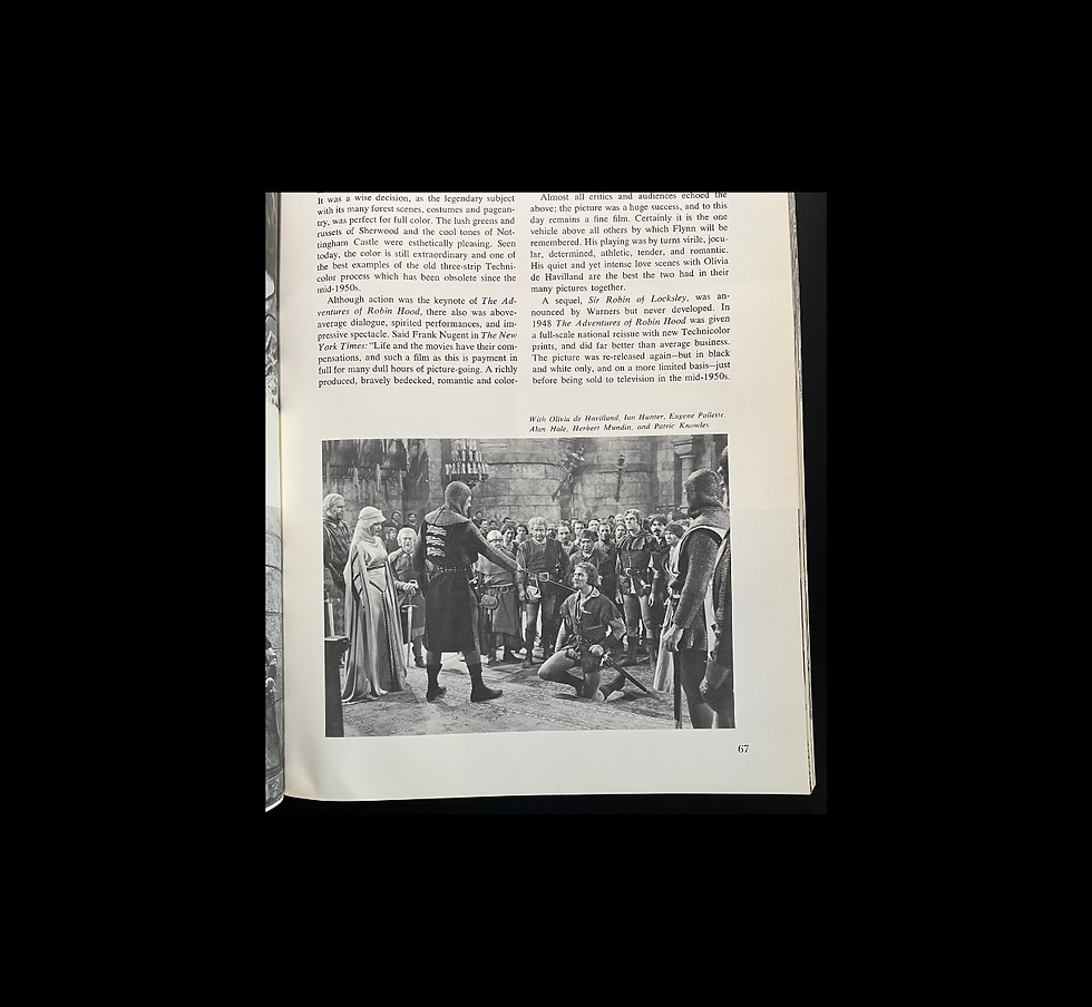 Thumbnail: The Films of Errol Flynn (1969 First Edition) – Classic Hollywood Filmography