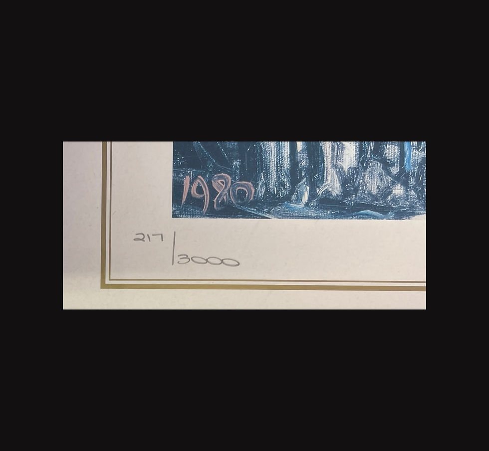Thumbnail: Pro Hart - Limited Edition Print | Back of the Stands