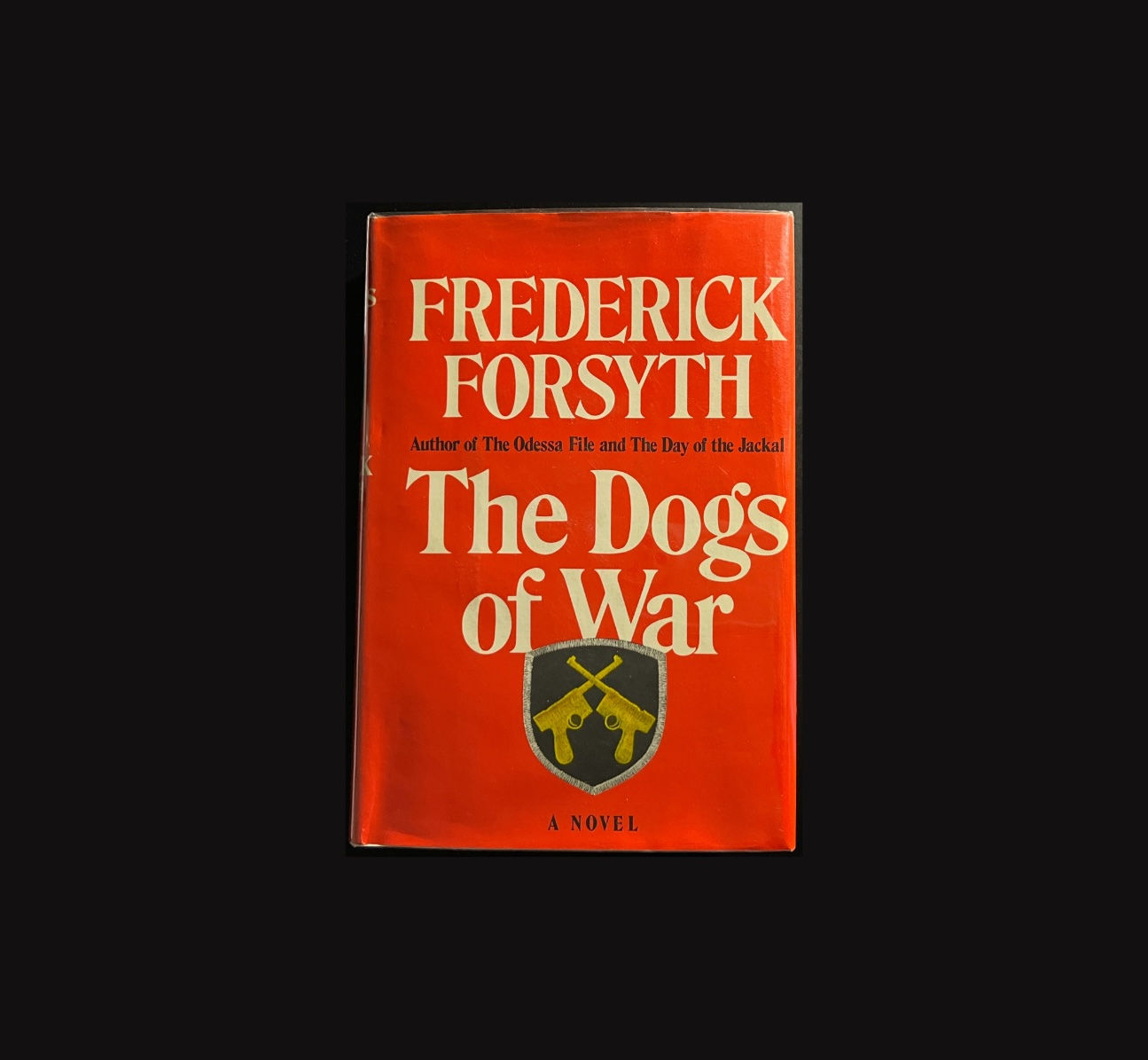The Dogs of War | Frederick Forsyth. Book cover. The Fine Art Hut, Brisbane