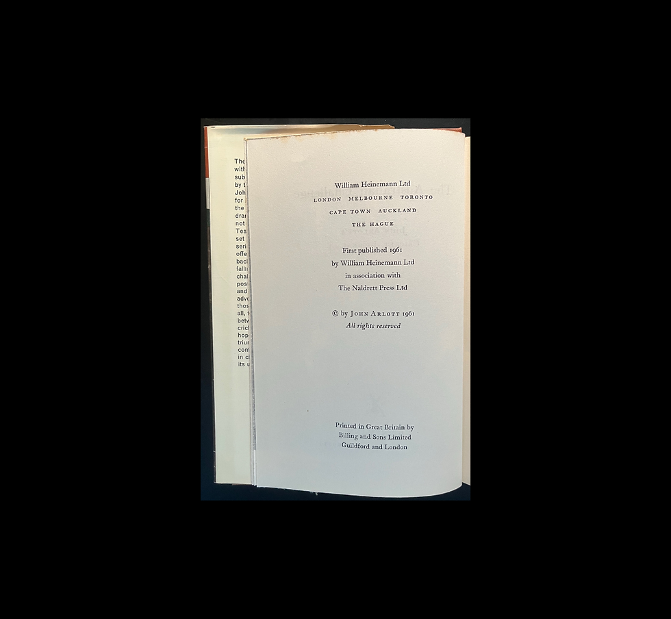 Thumbnail: John Arlott's Cricket Journal 4 | The Australian Challenge | 1961 Ashes