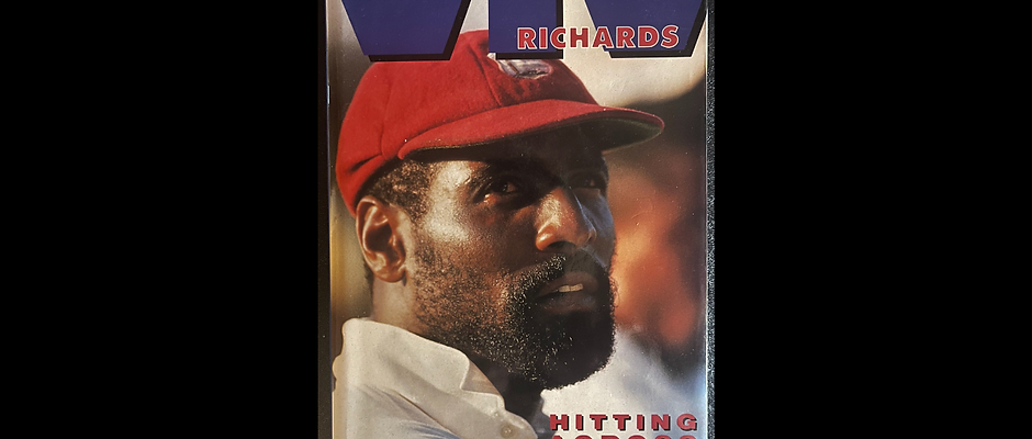 Hitting Across the Line – Viv Richards (1991) 1st Ed | West Indies Cricket