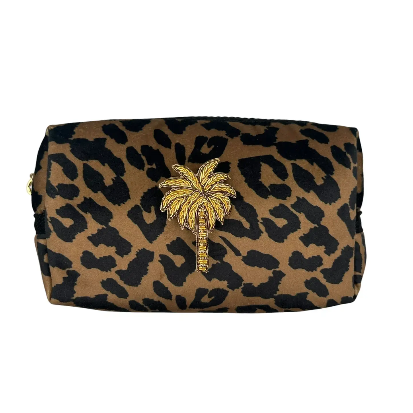 Small Leopard Print Make Up Bag