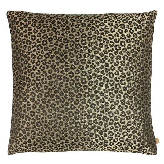 Leopard Jacquard Cushion Bronze