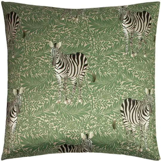 Green Zebra Cushion